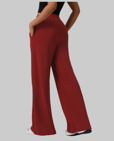 High Waist Drawstring Exercise Casual Pants Autumn Winter Yoga Wide Leg Pants Fashionable All Match Loose Casual Pants - Modestly Vogue
